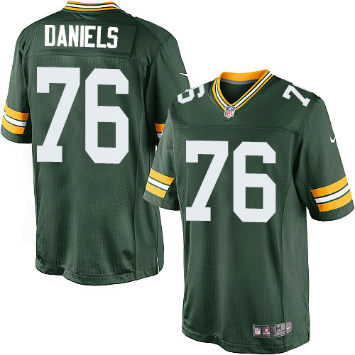 Men's Limited Mike Daniels Nike Jersey Green Home - #76 NFL Green Bay Packers